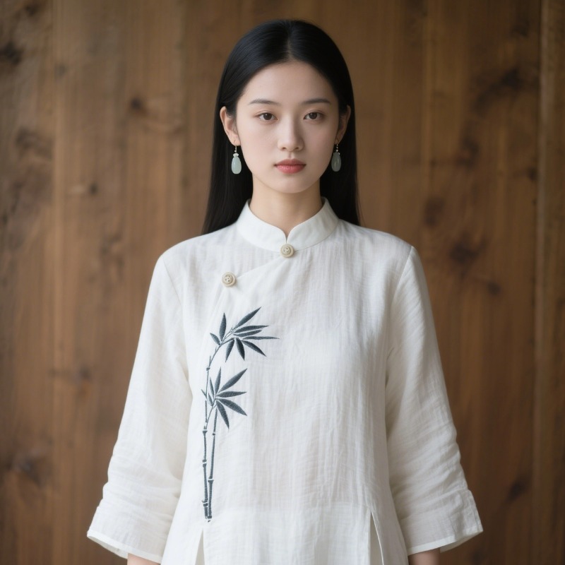 夏季棉麻襯衫新中式女裝